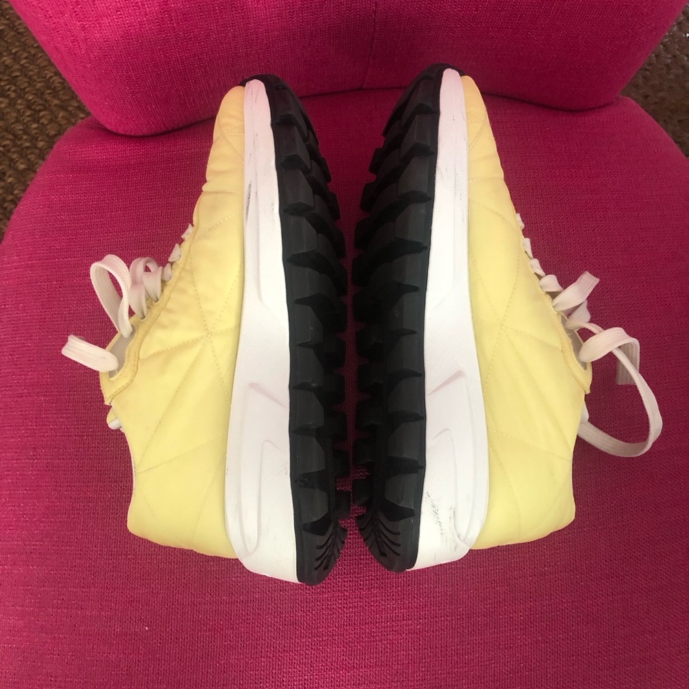 Prada Yellow Nylon Quilted Sneakers Size 36 - Picture 7 of 10